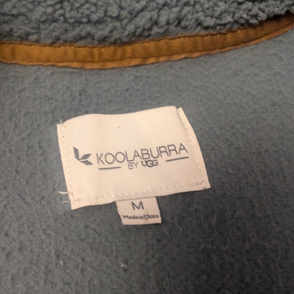 Koolaburra by UGG Brushed Back Sherpa Cozy Shacket  - Storm Blue - Picture 6 of 7